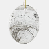 Oude Kaapskaart Provincetown Keramisch Ornament (Rechts)
