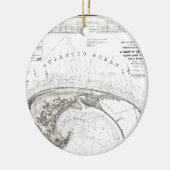 Oude Kaapskaart Provincetown Keramisch Ornament (Links)