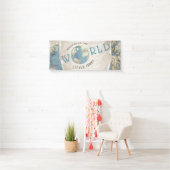 Oude Kaart Baby Shower Spandoeken (Insitu)