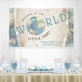 Oude Kaart Baby Shower Spandoeken