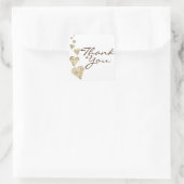 Oude kaart hart favorietstickers vierkante sticker (Tas)