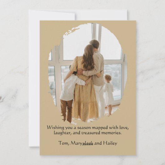 Oude kaart kerstboom (Achterkant)