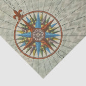 Oude Kaart Reeks 1 Ontwerp 16 Tissuepapier (Detail)