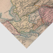 Oude Kaart Reeks 1 Ontwerp 1 Tissuepapier (Detail)