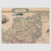 Oude Kaart Reeks 1 Ontwerp 1 Tissuepapier (Voorkant)