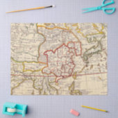 Oude Kaart Reeks 1 Ontwerp 3 Tissuepapier (Craft)