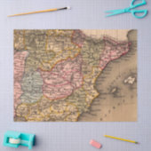 Oude Kaart Reeks 1 Ontwerp 4 Tissuepapier (Craft)