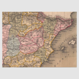 Oude Kaart Reeks 1 Ontwerp 4 Tissuepapier