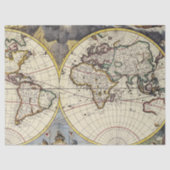 Oude Kaart Reeks 1 Ontwerp 5 Tissuepapier (Voorkant)