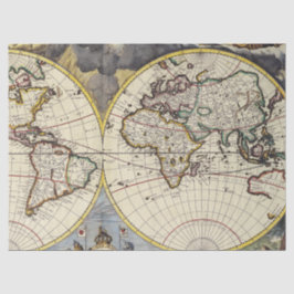 Oude Kaart Reeks 1 Ontwerp 5 Tissuepapier