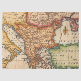 Oude Kaart Reeks 1 Ontwerp 6 Tissuepapier