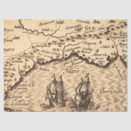 Oude Kaart Reeks 1 Ontwerp 7 Tissuepapier