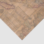 Oude Kaart Reeks 1 Ontwerp 8 Tissuepapier (Detail)