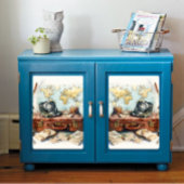 Oude Kaart Reizen Thema Decoupage Print Tissuepapier