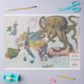 Oude kaart Scene Tissue Paper Tissuepapier (Craft)