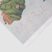 Oude kaart Scene Tissue Paper Tissuepapier (Detail)