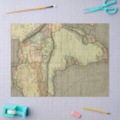Oude Kaart Serie 1 Ontwerp 13 Tissuepapier (Craft)