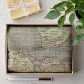 Oude Kaart Serie 1 Ontwerp 13 Tissuepapier (Geschenk)