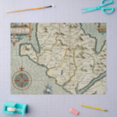 Oude Kaart Serie 1 Ontwerp 16 Tissuepapier (Craft)