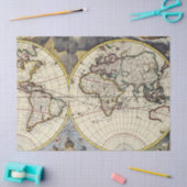 Oude Kaart Serie 1 Ontwerp 5 Tissuepapier (Craft)