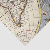 Oude Kaart Serie 1 Ontwerp 5 Tissuepapier (Detail)
