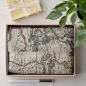 Oude Kaart Serie 1 Ontwerp 5 Tissuepapier (Geschenk)