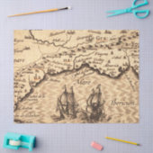 Oude Kaart Serie 1 Ontwerp 7 Tissuepapier (Craft)