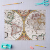 Oude Kaart Serie 1 Ontwerp 9 Tissuepapier (Craft)
