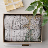 Oude Kaart Serie 1 Ontwerp 9 Tissuepapier (Geschenk)