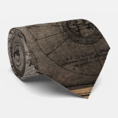 oude kaart stropdas (Opgerold)