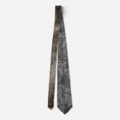 oude kaart stropdas (Achterkant)