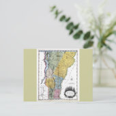 Oude kaart van 1814 Vermont (Staand voorkant)