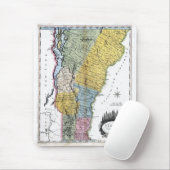 Oude kaart van 1814 Vermont Muismat (Met muis)