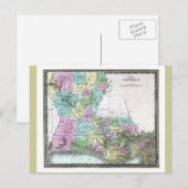Oude kaart van 1848 Louisiana (Voorkant / Achterkant)