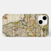 Oude kaart van Afrika door Hondius en Jansson Case-Mate iPhone Case (Achterkant (horizontaal))