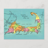 Oude Kaart van Cape Cod (Voorkant)