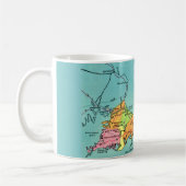 Oude Kaart van Cape Cod Koffiemok (Links)