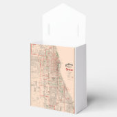 oude kaart van Chicago - 1893 Bedankdoosjes (Geopend)