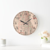  oude kaart van Chicago - 1893 Grote Klok (Huis)