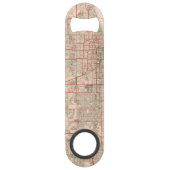 Oude Kaart van Chicago - 1893 Speed Flessenopener (Achterkant)