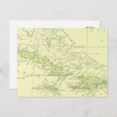 Oude kaart van Cuba, Caribische eilanden & Bahama' (Voorkant / Achterkant)