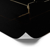 Oude kaart van de Berlijnse metro Poster (Hoek)