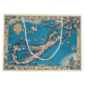  Oude Kaart van de Bermudaeilanden Large Cadeautasje (Achterkant)