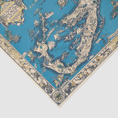  Oude Kaart van de Bermudaeilanden Tissuepapier (Detail)