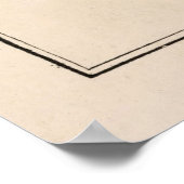 Oude kaart van de kaart van de zonnepanelen (1892) poster (Hoek)