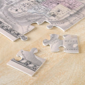 Oude kaart van de Palestijnse staat uit 1864 Legpuzzel (Zijkant)