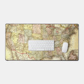 Oude kaart van de VS Bureaumat (Keyboard & Muis)