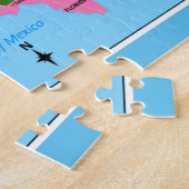 Oude kaart van de VS met de hoofdsteden van de sta Legpuzzel (Zijkant)