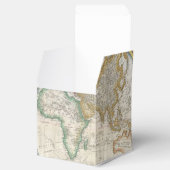 Oude kaart van de wereld bedankdoosjes (Geopend)