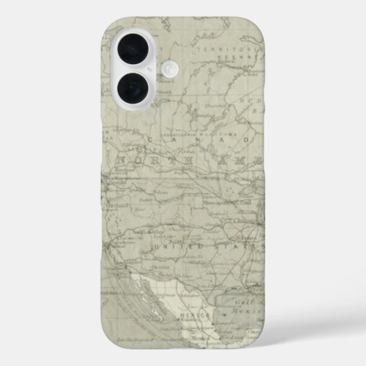 Oude  kaart van de Wereld Case-Mate iPhone Case (Achterkant)